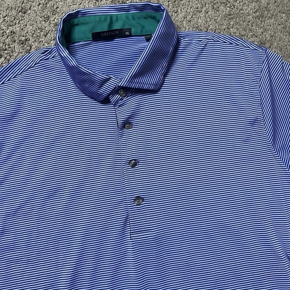 Greyson Other - Greyson Polo Shirt Extra Large Purple Blue Club Golf Performance Outdoors Wolf